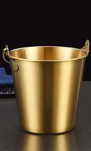Mini Seau à Glace Doré ou Argenté en Acier Inoxydable | Glaçons, Bière & Snacks
