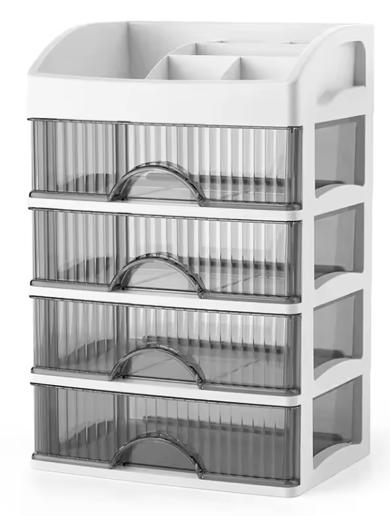 Boîte de Rangement Transparente pour Bijoux & Cosmétiques | Grande Capacité & Design