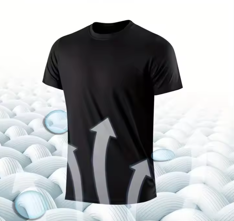 Lot de 3 T-shirts Homme Col Rond | Ultra-Léger, Respirant & Séchage Rapide