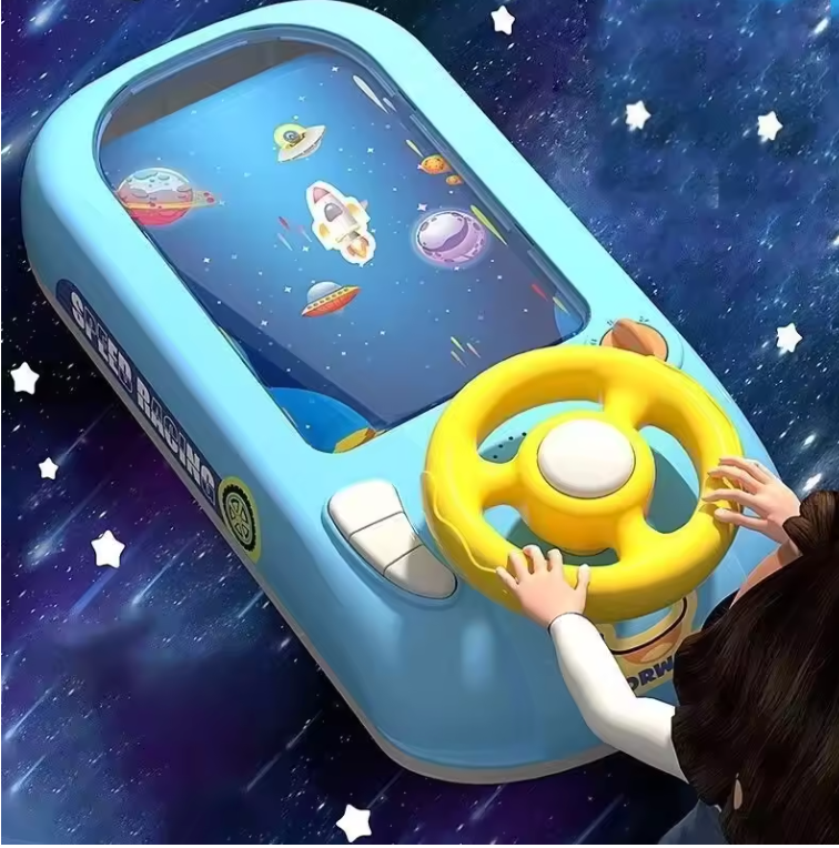 Volant Électronique Enfant | Jeu de Conduite Interactive avec Sons & Musique | Jouet de Simulation Ludique & Éducatif