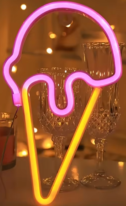 Lampe Néon Décorative LED | USB & Piles – Ambiance Fête, Chambre ou Cadeau