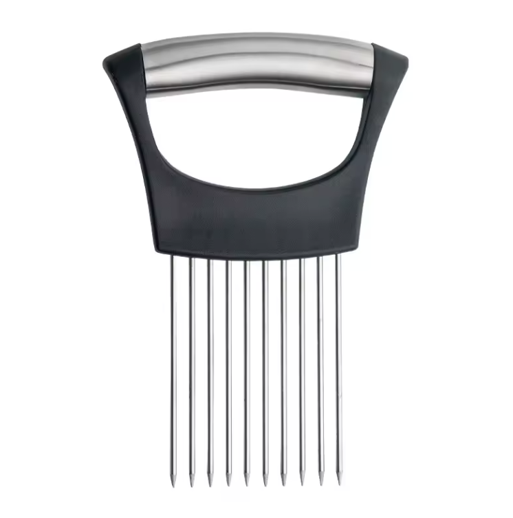 Support de Coupe d’Oignon en Acier Inoxydable | Trancheur Précis & Hygiénique