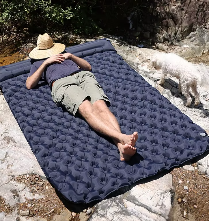 Matelas Gonflable Double Ultraléger | Couchage XXL pour Camping, Voiture & Randonnée