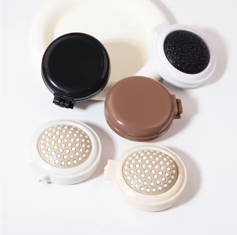 Mini Brosse & Miroir de Voyage Pliable | Massage Cuir Chevelu & Peigne Anti-Statique