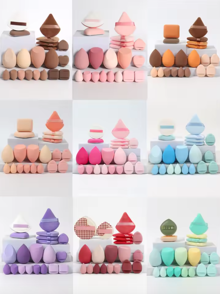 Ensemble d’Éponges de Maquillage 20 Pièces | Fond de Teint, Correcteur & Poudre