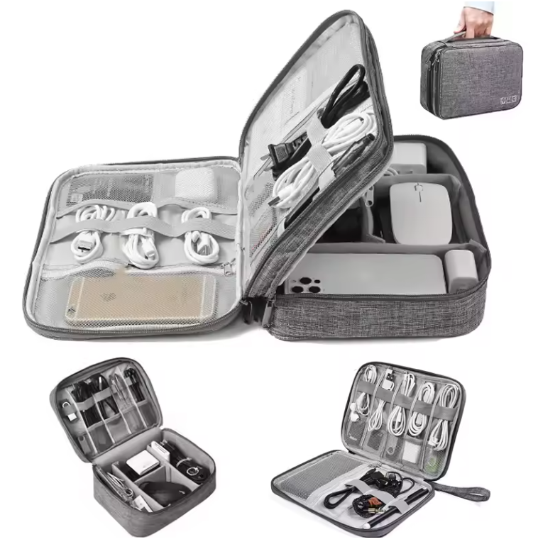 Sac de Rangement de Câbles Étanche | Organisateur d’Accessoires Électroniques & de Voyage