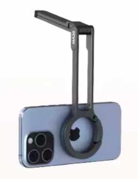 Trépied Magnétique à Mousqueton pour Smartphone | Support Pliable & Rotation 360°