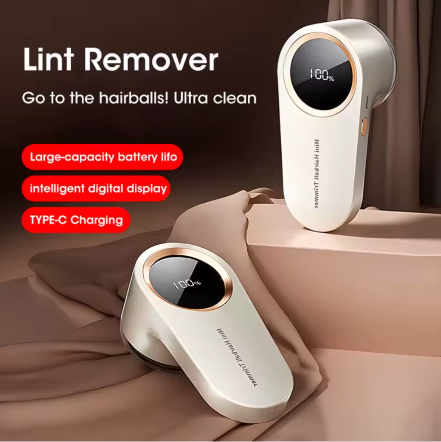 Rasoir Anti-Peluches Électrique Rechargeable | Écran LED