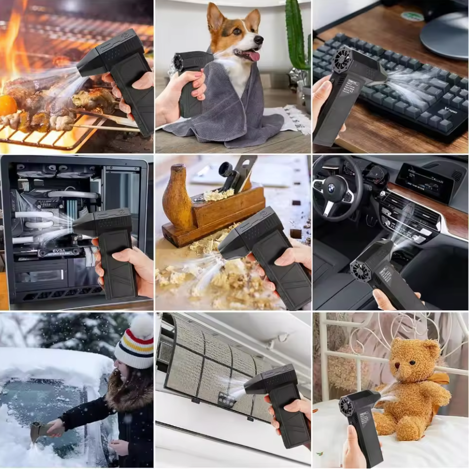 Souffleur d'Air Électrique | Nettoyage Puissant & Polyvalent !