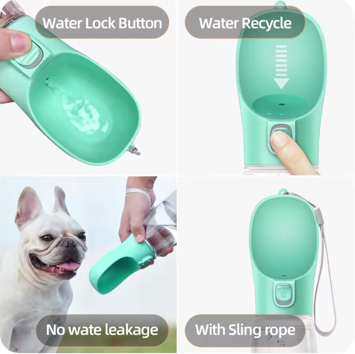 Bouteille d’Eau Portable pour Animaux | Hydratation Facile & Sécurisée !