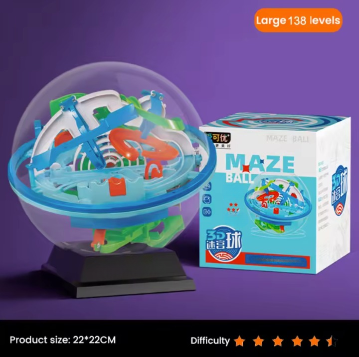 Boule Labyrinthe 3D | Défi & Amusement pour Petits et Grands !