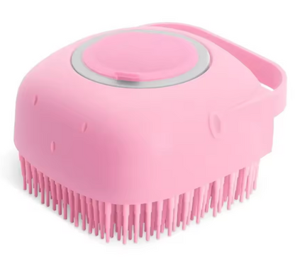 Brosse à Shampoing pour Chien & Chat | Distributeur de Savon & Massage en Silicone
