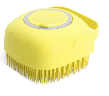Brosse à Shampoing pour Chien & Chat | Distributeur de Savon & Massage en Silicone