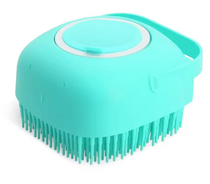 Brosse à Shampoing pour Chien & Chat | Distributeur de Savon & Massage en Silicone