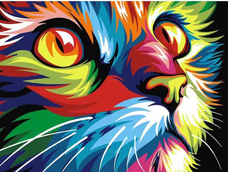 Kit Peinture au Diamant 5D Animaux | Broderie DIY & Décoration Maison