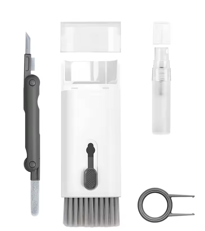 Kit de Nettoyage Électronique 7 en 1 | Nettoyeur pour Clavier, Ordinateur, Téléphone & Écouteurs
