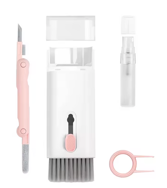 Kit de Nettoyage Électronique 7 en 1 | Nettoyeur pour Clavier, Ordinateur, Téléphone & Écouteurs