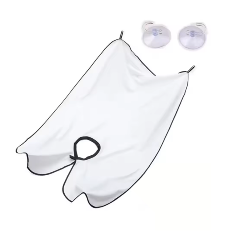 Tablier de Rasage pour Homme | Bavoir à Barbe avec Ventouses | Rasage Propre & Sans Salissures