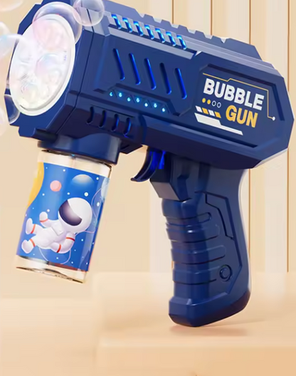 Pistolet à Bulles Spatial Automatique | Machine à Bulles Enfant avec Lumière LED