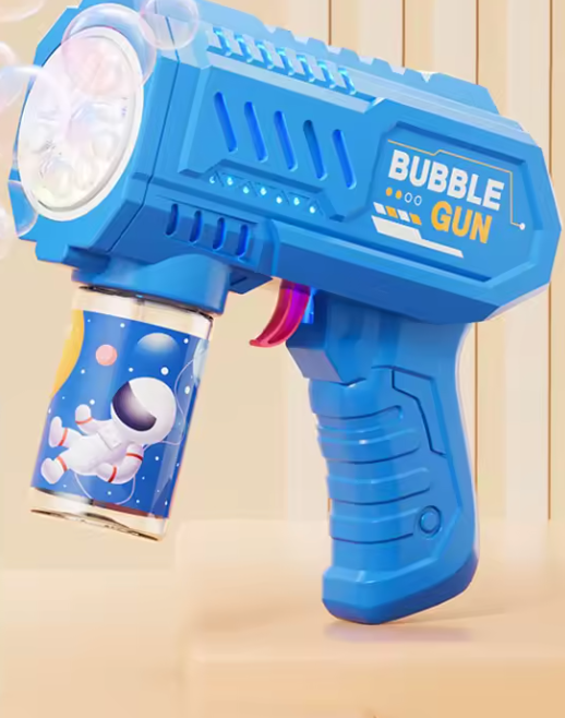 Pistolet à Bulles Spatial Automatique | Machine à Bulles Enfant avec Lumière LED