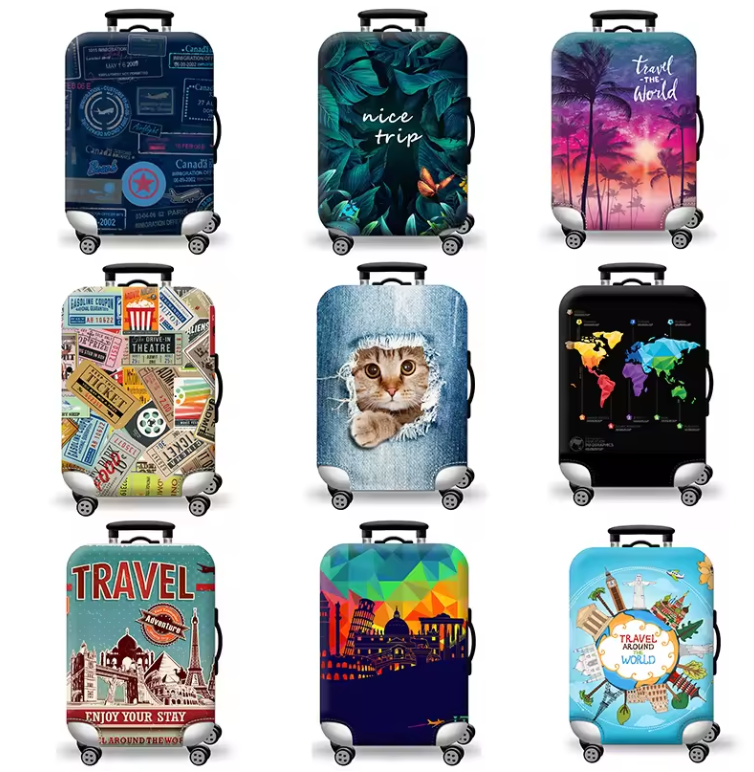 Housse de Protection pour Bagages Voyage Autour du Monde | Valise 48-80cm