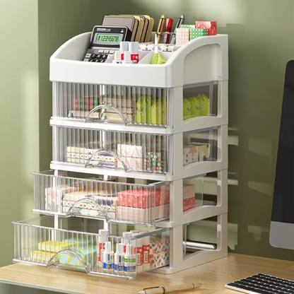 Boîte de Rangement Transparente pour Bijoux & Cosmétiques | Grande Capacité & Design