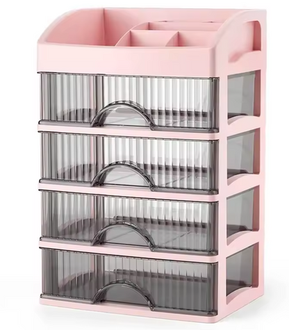 Boîte de Rangement Transparente pour Bijoux & Cosmétiques | Grande Capacité & Design