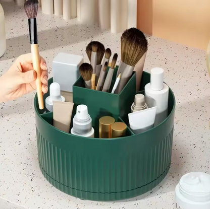 Organisateur de Maquillage Rotatif 360° | Pinceaux, Cosmétiques & Bijoux