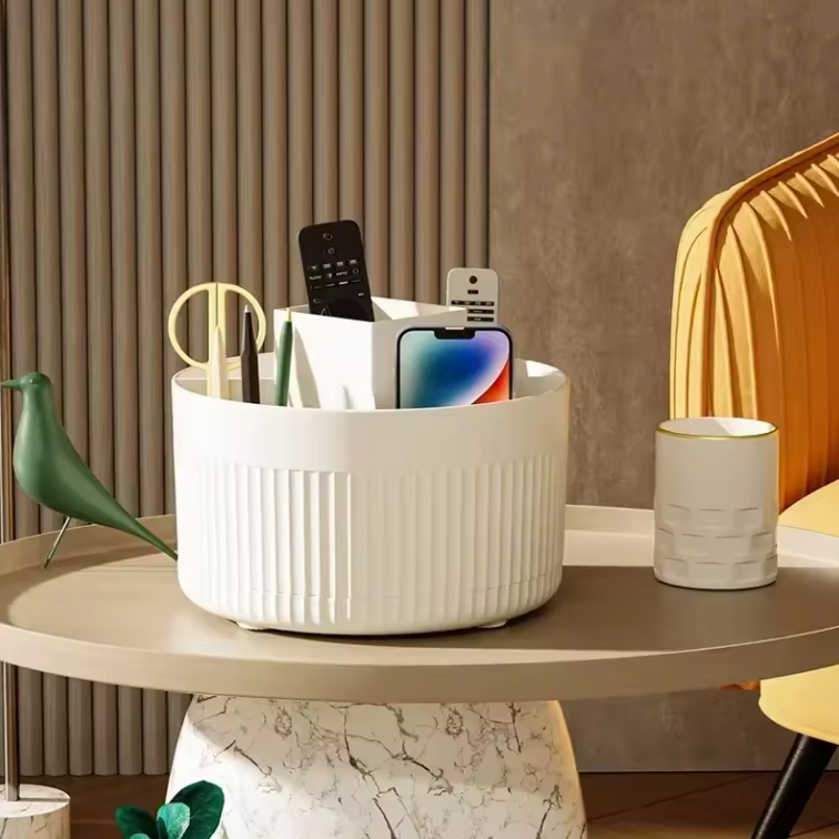 Organisateur de Maquillage Rotatif 360° | Pinceaux, Cosmétiques & Bijoux