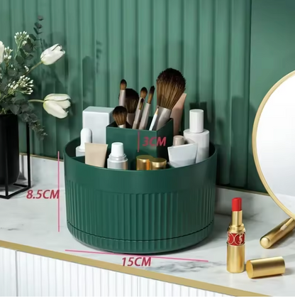 Organisateur de Maquillage Rotatif 360° | Pinceaux, Cosmétiques & Bijoux