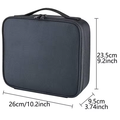 Trousse de Maquillage de Voyage Étanche | Grande Capacité & Compartiments Amovibles