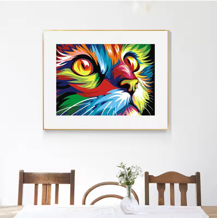 Kit Peinture au Diamant 5D Animaux | Broderie DIY & Décoration Maison