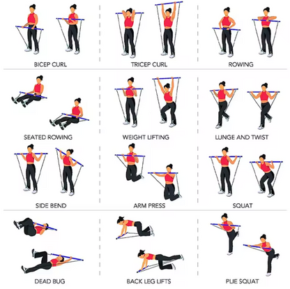 Barre de Pilates Multifonction | Fitness, Yoga & Renforcement Musculaire