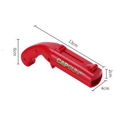 Ouvre-Bouteille Pistolet Cap Gun | Décapsuleur & Lanceur de Bouchons