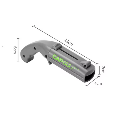 Ouvre-Bouteille Pistolet Cap Gun | Décapsuleur & Lanceur de Bouchons