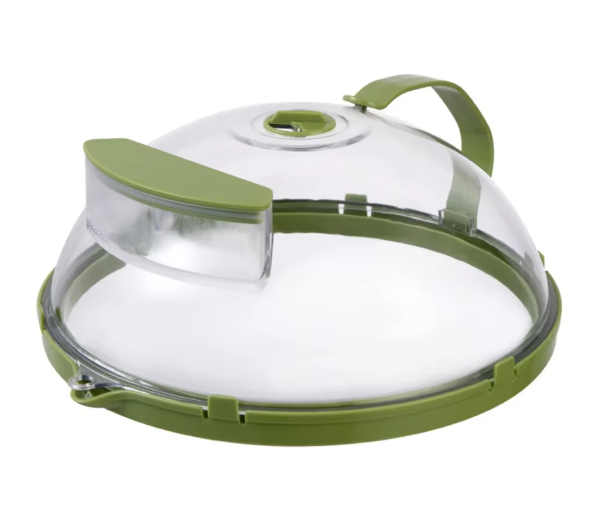 Couvercle Micro-Ondes avec Réservoir d’Eau | Cloche Anti-Éclaboussures & Cuiseur Vapeur
