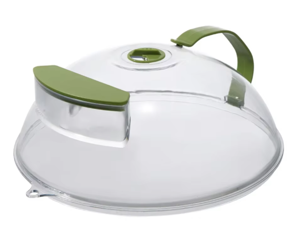 Couvercle Micro-Ondes avec Réservoir d’Eau | Cloche Anti-Éclaboussures & Cuiseur Vapeur