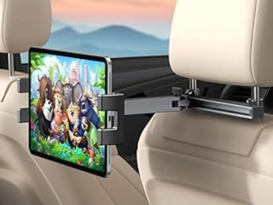 Support Tablette Voiture Appui-Tête | Rotation 360° & Bras Extensible Aluminium