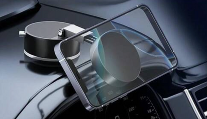 Support Téléphone Magnétique à Ventouse | Double Face, Rétractable & Rotatif 360° | Fixation Universelle Ultra-Forte