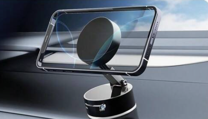 Support Téléphone Magnétique à Ventouse | Double Face, Rétractable & Rotatif 360° | Fixation Universelle Ultra-Forte