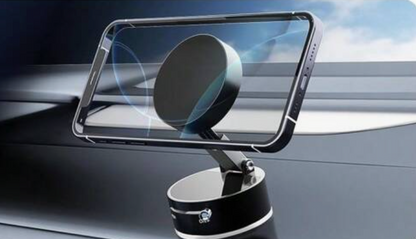 Support Téléphone Magnétique à Ventouse | Double Face, Rétractable & Rotatif 360° | Fixation Universelle Ultra-Forte