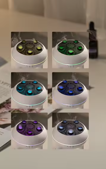Diffuseur d’Huiles Essentielles “Méduse Dansante” | Humidificateur d’Air & Veilleuse 7 Couleurs avec Télécommande