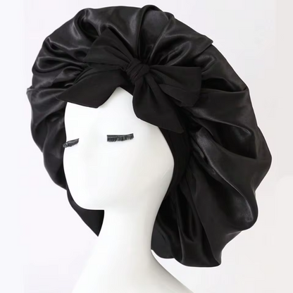 Bonnet de Nuit en Satin Réglable | Protection Cheveux Bouclés, Lisses ou Locks