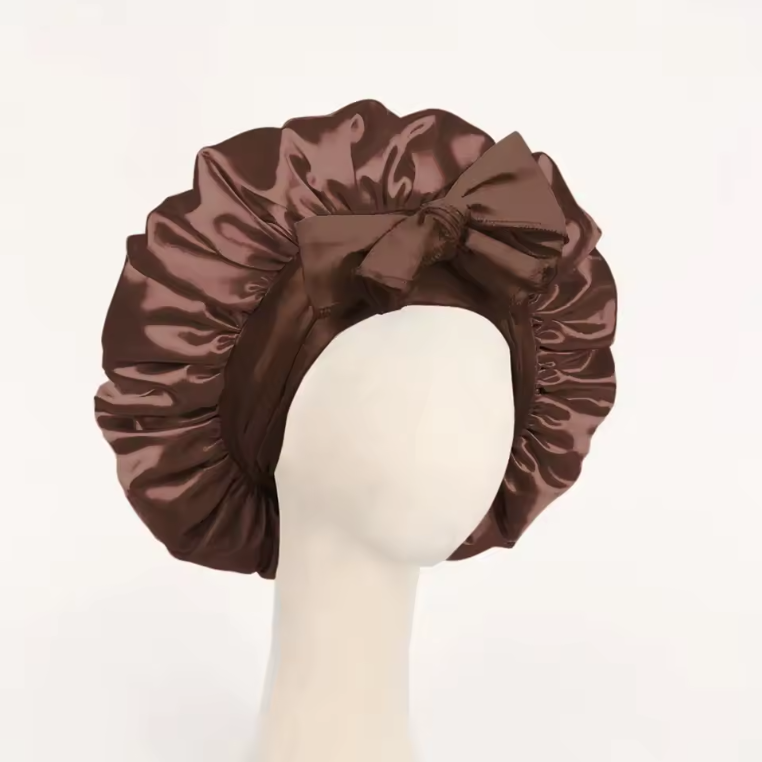 Bonnet de Nuit en Satin Réglable | Protection Cheveux Bouclés, Lisses ou Locks