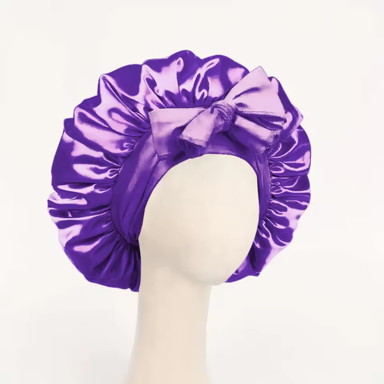 Bonnet de Nuit en Satin Réglable | Protection Cheveux Bouclés, Lisses ou Locks