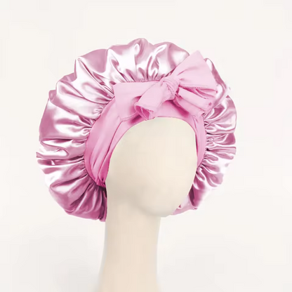 Bonnet de Nuit en Satin Réglable | Protection Cheveux Bouclés, Lisses ou Locks