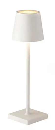 Lampe de Table LED Tactile Sans Fil | Rechargeable USB | 3 Niveaux de Lumière & Design Moderne Étanche IP54