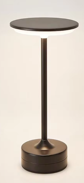 Lampe de Table LED Tactile Sans Fil | Rechargeable USB-C | Design Élégant Métal & Acrylique