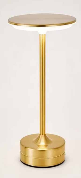 Lampe de Table LED Tactile Sans Fil | Rechargeable USB-C | Design Élégant Métal & Acrylique