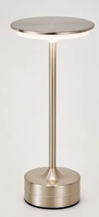 Lampe de Table LED Tactile Sans Fil | Rechargeable USB-C | Design Élégant Métal & Acrylique